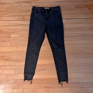 Black denim jeans